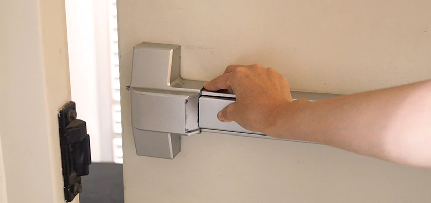 Roller Gate Panic Bar Installation in Lucerne Valley, California